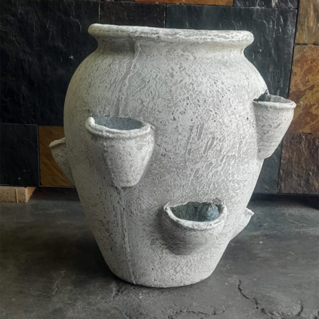 Concrete Strawberry Pots