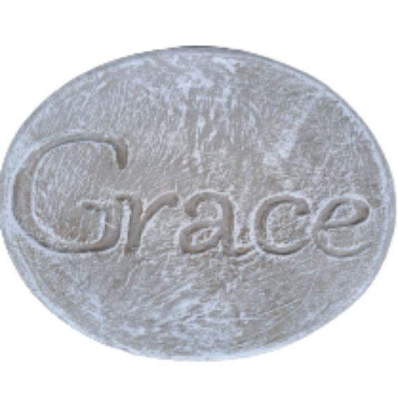 Grace Concrete Stepping Stone