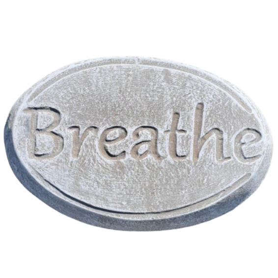 Breathe Concrete Stepping Stone
