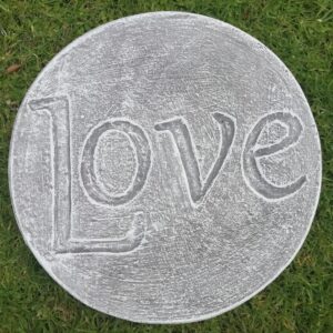 Love Concrete Stepping Stone