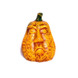 Long Face Pumpkin Ornament