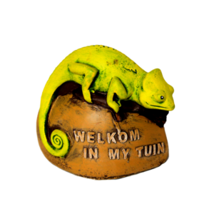 Large Welcome Chameleon Ornament
