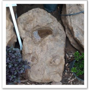 Small Bird Bath Rock Bowl