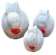 Round Rabbit Garden Ornaments