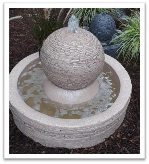 Slate Ballstone Fountain Set
