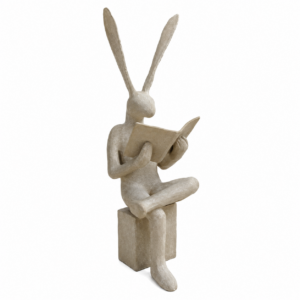XL Rabbit Reading Ornament